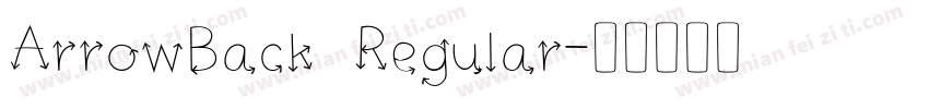 ArrowBack Regular字体转换